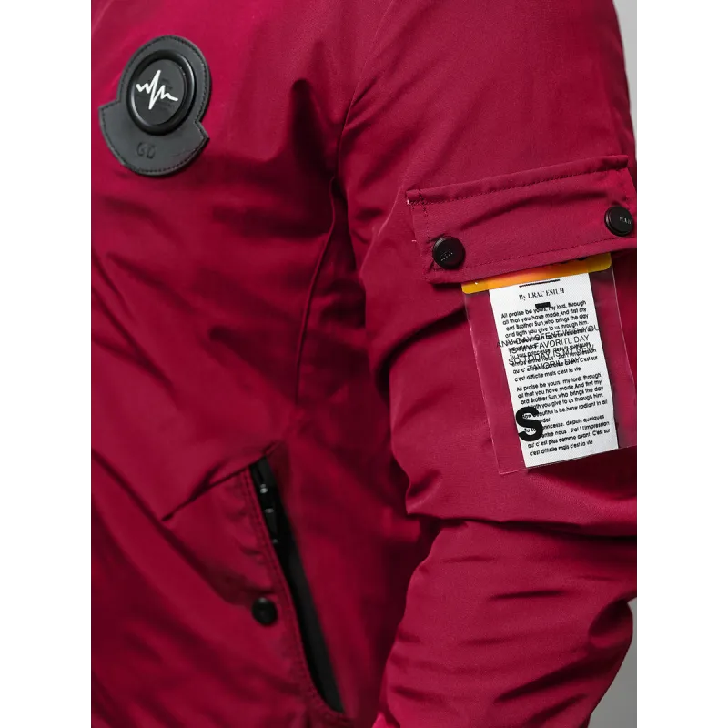 Vīriešu bordo krāsas pavasara jaka Marko JS/84M3037/06