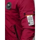Vīriešu bordo krāsas pavasara jaka Marko JS/84M3037/06