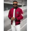 Vīriešu bordo krāsas pavasara jaka Marko JS/84M3037/06