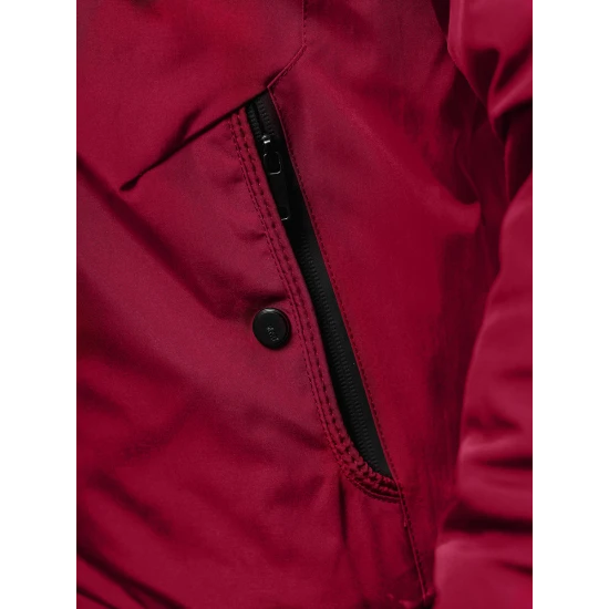 Vīriešu bordo krāsas pavasara jaka Marko JS/84M3037/06