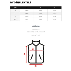 Vīriešu melna veste Lite