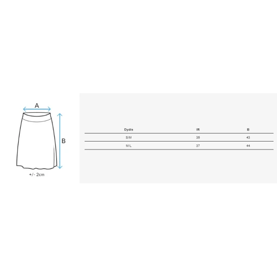Sieviešu īsi melni svārki Quilla CY0437