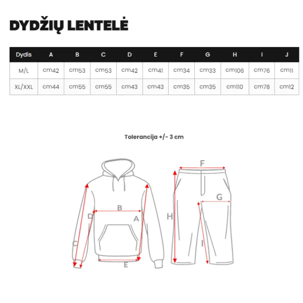 Sieviešu melns ikdienas komplekts Tiny O/XYS3225
