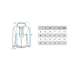 Pelēks vīriešu džemperis ar kapuci Vytis