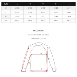 Vīriešu balts džemperis Heart