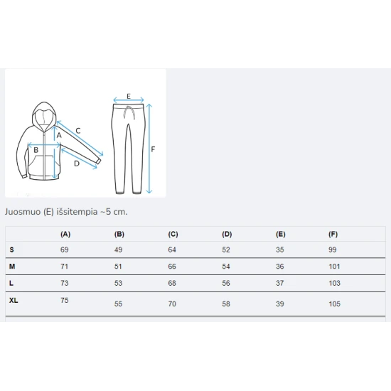 Vīriešu melnais komplekts Vytis PK1235