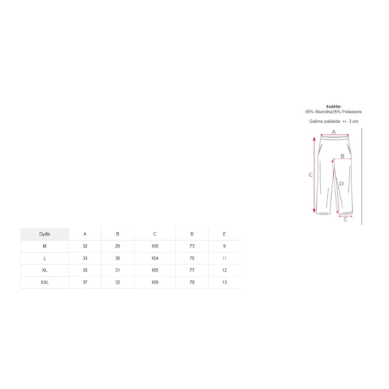 Vīriešu melnas ikdienas bikses Stils PK8894