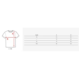 Vīriešu melns T-krekls Lines RX5570