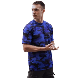 Leniks tumši zils kamuflāžas krekls