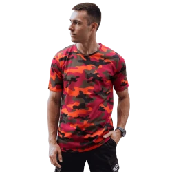 Leniks kamuflāžas krekls oranžā krāsā