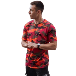 Leniks kamuflāžas krekls oranžā krāsā