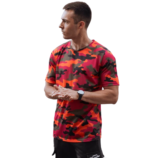 Leniks kamuflāžas krekls oranžā krāsā RX5592