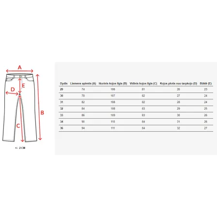 Vīriešu pelēki džinsi Vitol UX3818