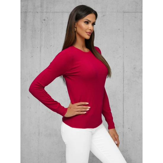 Sieviešu bordo džemperis Stel JS/8005/5