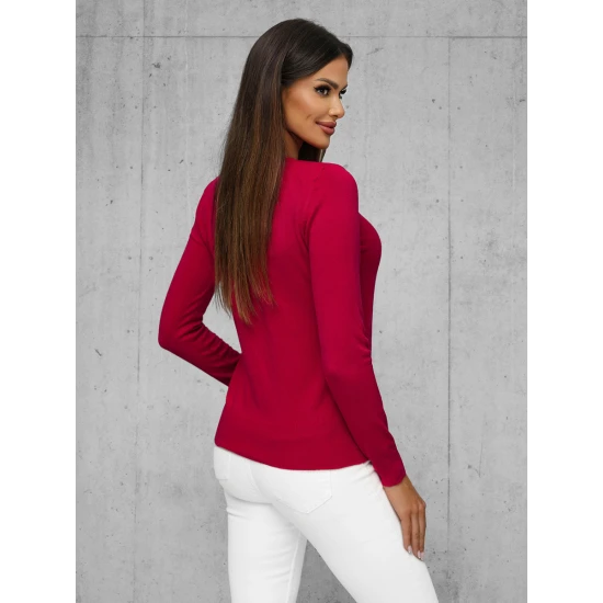 Sieviešu bordo džemperis Stel JS/8005/5