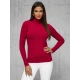Sieviešu bordo krāsas džemperis ar augstu apkakli Stelin JS/8009/5