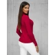 Sieviešu bordo krāsas džemperis ar augstu apkakli Stelin JS/8009/5