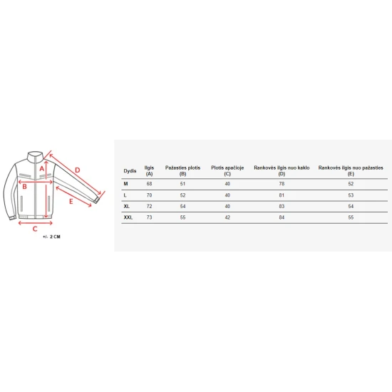 Vīriešu pelēka jaka ar zaļām detaļām Lucas TX4862
