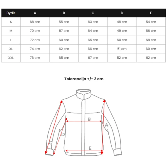 Vīriešu melna ziemas jaka Lorenzo JS/57M7503/392