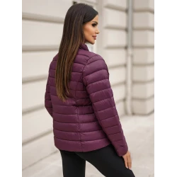 Bordo stepēta jaka Sofia