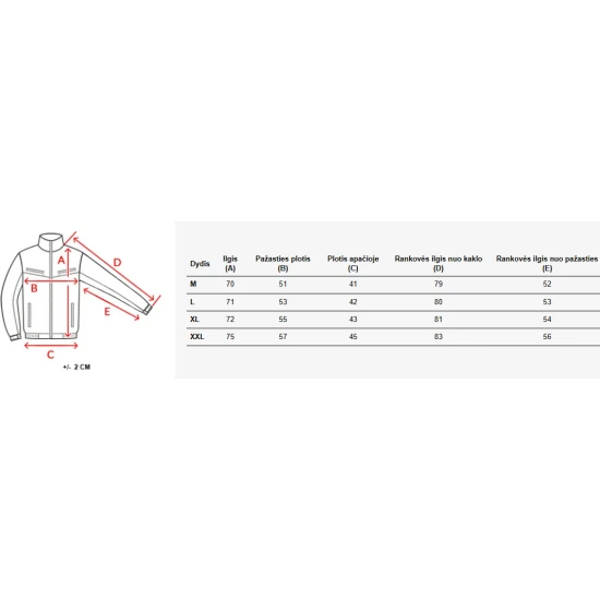 Vīriešu melna jaka Pedri TX4010