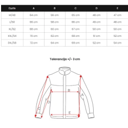 Vīriešu balta ziemas jaka Martim