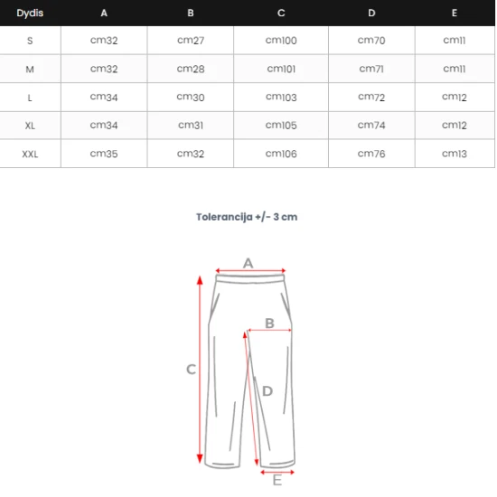 Vīriešu sarkanas kamuflāžas ikdienas bikses Sigur JS/KZ15