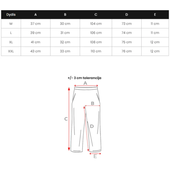 Vīriešu melnas bikses Brin JS/8K182