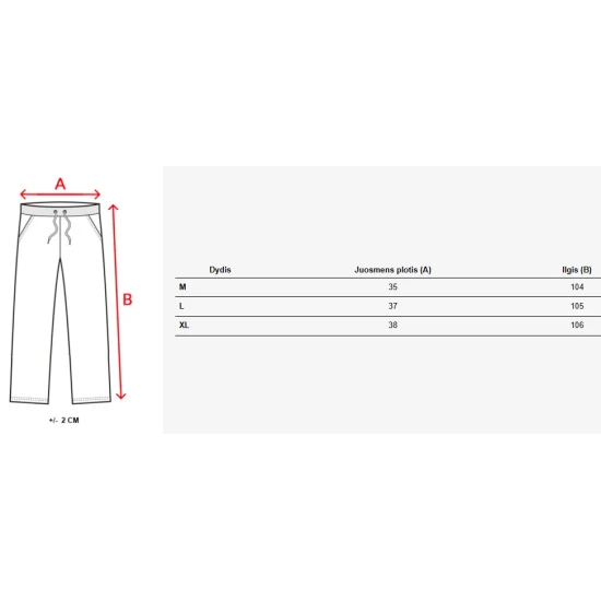 Vīriešu melnas ikdienas bikses Army UX4429