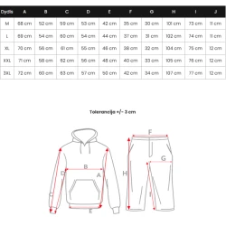 Vīriešu brūns treniņtērps ar kapuci Adam