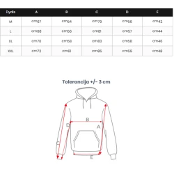 Vīriešu melns džemperis ar kapuci Aiden