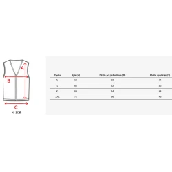 Vīriešu zilā stepēta veste Mamor