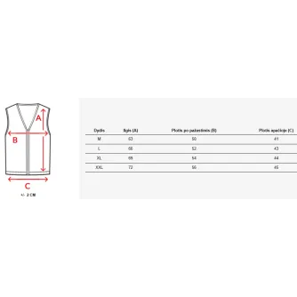 Vīriešu zilā stepēta veste Mamor TX4318