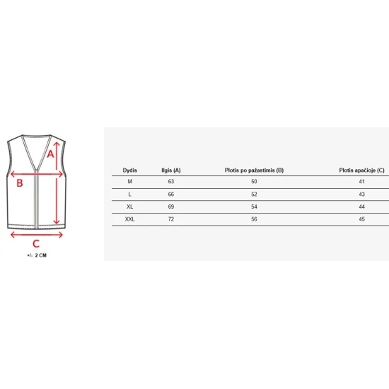 Vīriešu zilā stepēta veste Mamor TX4318