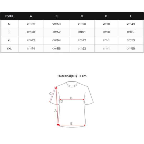 Vīriešu melns t-krekls Stary