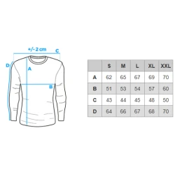 Vīriešu polo krekliņš ar garām piedurknēm balts Don