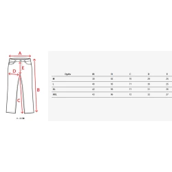 Vīriešu melnas bikses Hond