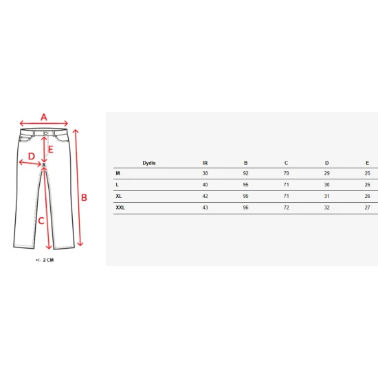 Vīriešu melnas bikses Hond UX4263