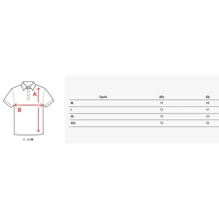 Vīriešu balts polo krekliņš ar logo Emblēma PX0627
