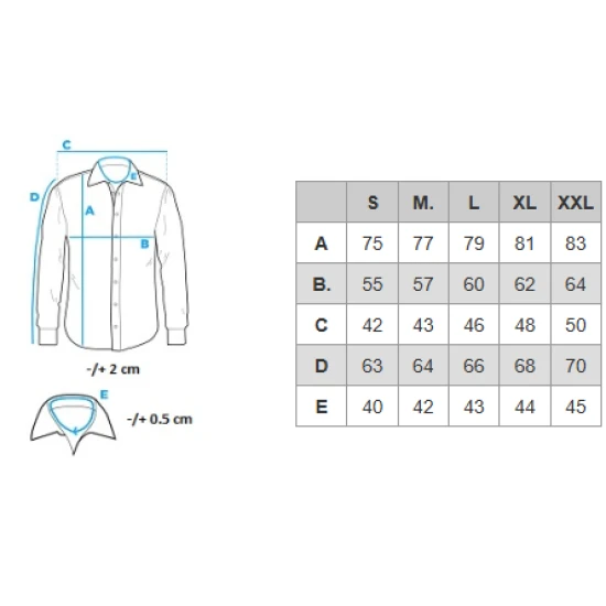 Vīriešu zils krekls Arlas V4 OM-SHCS-0134