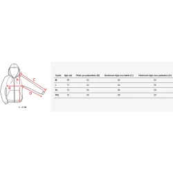 Vīriešu zaļš džemperis ar kapuci LTU