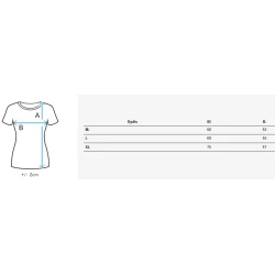 Sieviešu melns T-krekls Swan