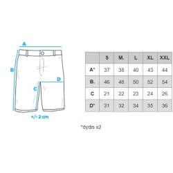 Vīriešu gaiši zili džinsa šorti Makal