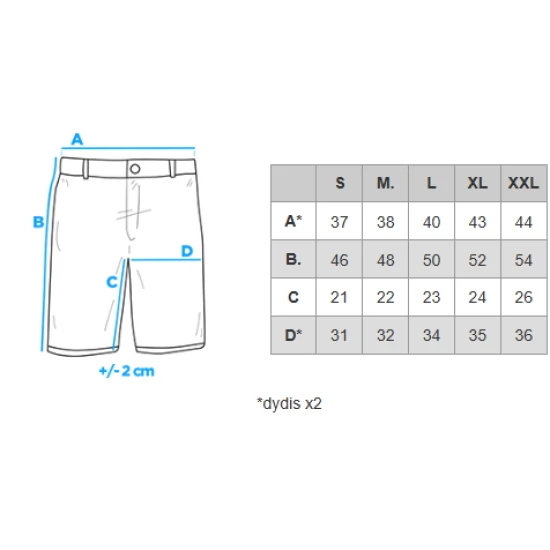 Vīriešu gaiši zili džinsa šorti Makal V1 OM-SRDS-0135