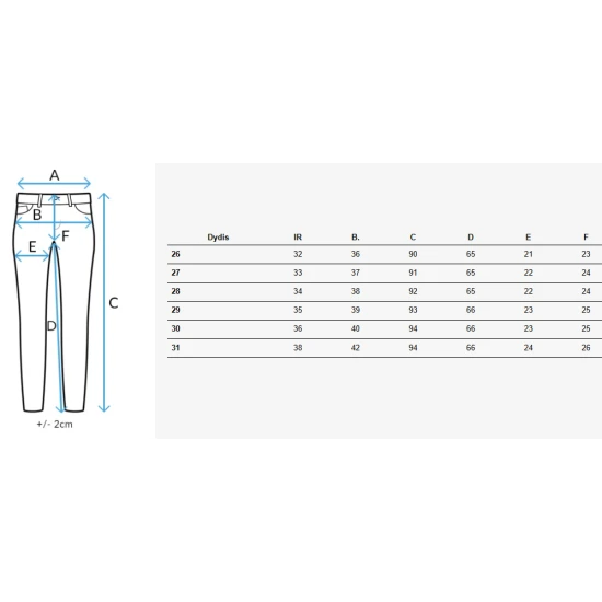 Sieviešu gaiši zili džinsi Danys UY2709