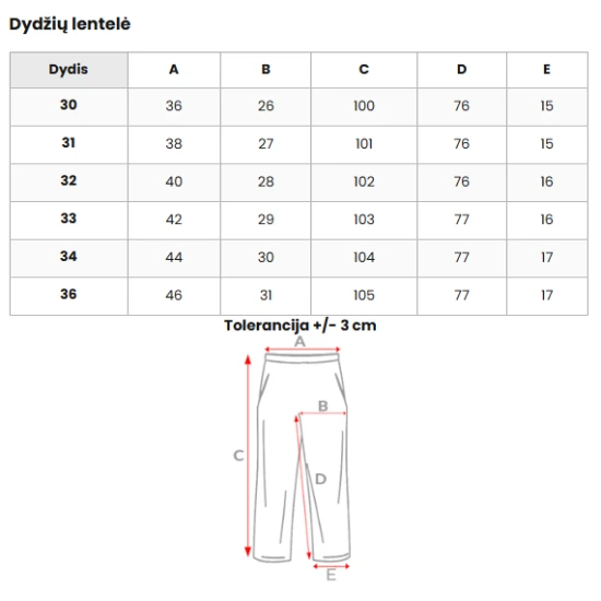 Vīriešu pelēkas bikses Alton DJ/5505