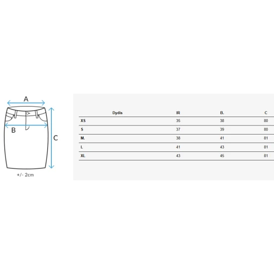 Zaļi džinsa svārki ar šķēlumu Midiway CY0489