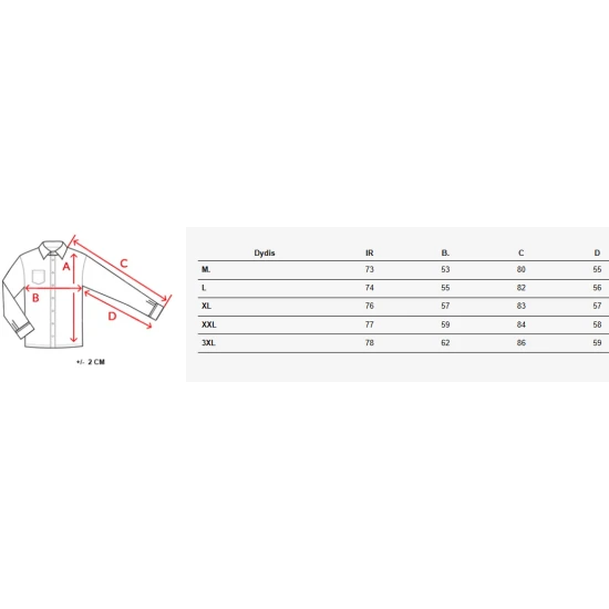 Vīriešu balts krekls Klark DX2636