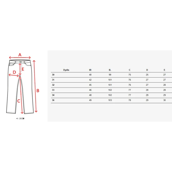 Vīriešu brūnas chino bikses Chi UX3974
