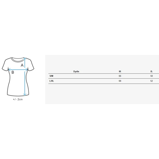 Sieviešu melns T-krekls Classy RY2873